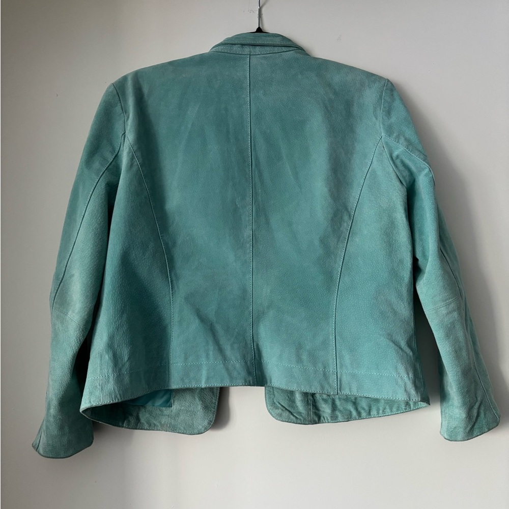 Genuine leather Women's Blazer in size small - Picture 3 of 7